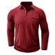 thumbnail image 2 of Blusas y camisas de manga larga con cuello redondo para hombre, cuello redondo, botones, boca plana, deportivas para hombre, blusas y camisas de manga larga con cuello redondo para hombre, 2 of 4