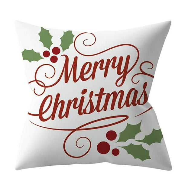 de almohada navideñas de 18 x 18 "Funda de cojín de de Navidad Funda de almohada cuadrada Tipo 3 Macarena Funda de cojín para sofá