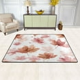 thumbnail image 3 of Non-Slip Area Rug 36"x24" Indoor Washable Floor Mats Carpet Printed for Living Room, Bedroom, Home Decor Watercolor Pink Maple Leaves, 3 of 7