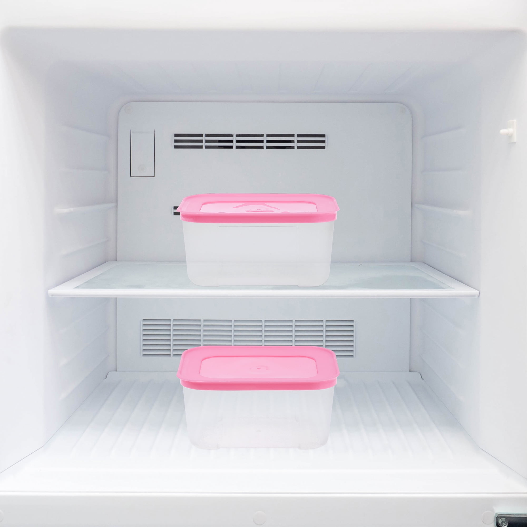 Unique Bargains Food Storage Containers Reusable Lunch Box 12 Packs Pink