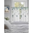 thumbnail image 4 of Teal Eucalyptus Coastal Kitchen Curtains 54 Inches length, Beach Starfish Shells Window Treatment Curtain Drapes, Thermal Insulated Drapes for Basement Hotel RV, 42"x54", 2 Panels, 4 of 7