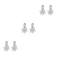 thumbnail image 3 of Pendientes Jumpingount 1 par de aniversario para novia joyería para mujer blanco, 3 of 6