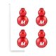 thumbnail image 2 of 4 tapones para extremos de cables de bicicleta Kusrkot rojo, 2 of 8