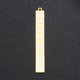 thumbnail image 1 of 5Pcs 201 Stainless Steel Pendants Laser Cut Bar with Moon Phase Golden 45x6x1mm Hole: 1.4mm, 1 of 1