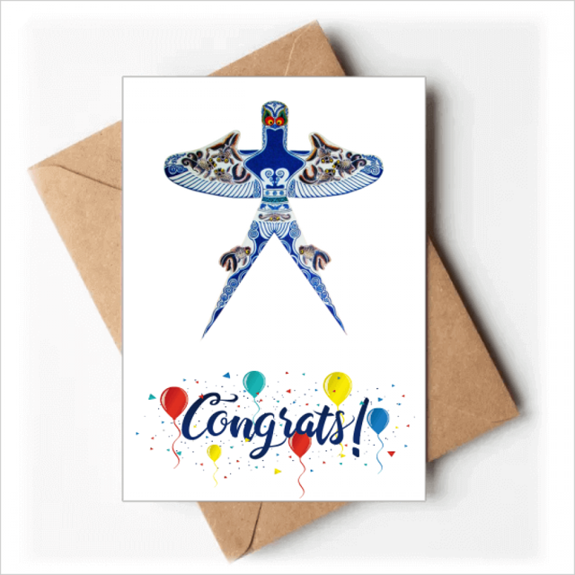La cultura china Kite modelo tradicional Sobre de la Carta de felicitación de la tarjeta de matrimonio