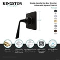 thumbnail image 4 of Kingston Brass KS4041ZL Silver Sage Single-Handle Six-Way Diverter Valve with Square Trim Kit, Polished Chrome, 4 of 4