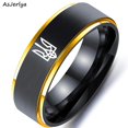thumbnail image 1 of AsJerlya-anillo Emble Nacional de Ucrania para hombres, Cosplay de Anime, anillos de nube, acero inoxidable, ataque a los Titanes, alas de la libertad, bandera, 1 of 4