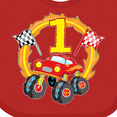 thumbnail image 4 of Inktastic Monster Truck 1st Birthday Boys or Girls Baby Bib, 4 of 4