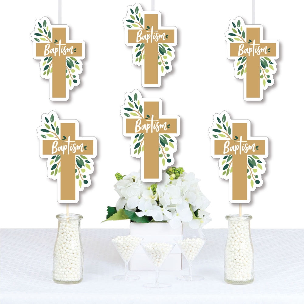 Baptism Elegant Cross Decorations DIY Religious Party Essentials