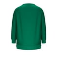 thumbnail image 4 of Womens Long Sleeve Pullover, Crewneck Sweatshirts for Women Fall Fashion Loose Fit Solid Color Thin Sweaters with Side Slit Zipper S-XL, 4 of 6
