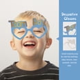 thumbnail image 4 of 8 piezas de gafas de papel Team Boy Eyeglass Baby Welcome Party Gafas Baby Shower Holidays Festival Photo Props (Azul), 4 of 5