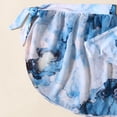 thumbnail image 6 of Girls Swimsuit Size 6 Cut Out Bikini Bottoms Spaghetti Strap Tankini Set 3 Piece Allover Printed Girls Bathing Suit&nbsp;size 12, 6 of 7