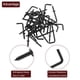 thumbnail image 4 of Ganchos en forma de L Uxcell, paquete de 50, ganchos de tornillo de ángulo recto de 1 pulgada para colgar, negro, 4 of 7