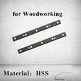 thumbnail image 3 of 2 Pcs Lames de Raboteuse HSS pour 1050 1070 1080, 258x22x1.8mm Outils de Menuiserie, pour Bois Francs et Résistants, Couteaux de Raboteuse Réversibles, 3 of 5