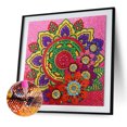 thumbnail image 2 of Cuadros Decorativos Pintura de diamante abstracto de mandala de taladro completo de cristal de forma Tmvgtek embutido en tela, 2 of 8