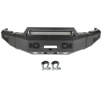 SCITOO Steel Front Bumper fit for 2010-2018 for Dodge Ram 2500 3500 Bumper,W/Winch Plate, D-Rings (Texture Black)