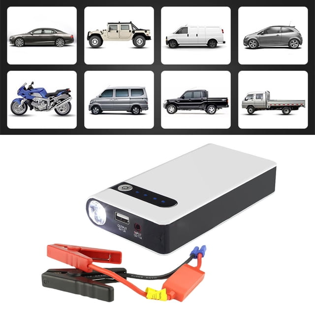 Arrancador portátil para automóvil, paquete de con pantalla LED, 8000mAh 12V Linterna Amplificador de automático 1 a 3 Banco Macarena Arrancador de coche