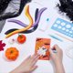 thumbnail image 4 of 20 Juegos Kit Quilling Papel para Halloween para Adultos Principiantes, Kit para Hacer Tarjetas Felicitación con Diseño de Gatos, Tarjeta de Quilling para Decoración de Halloween., 4 of 5