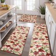 thumbnail image 2 of Pioneer Flower Floral Print Pattern Kitchen Rugs Sets Of 3,Kitchen Runner Rugs Non Skid Washable,Decorative Kitchen Floor Mats for Kitchen,Sink,Laundry,17"x30"+ 17"x47" + 17"x59", 2 of 6