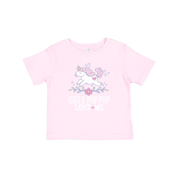 Inktastic Gigi and Pop Pop Unicorn Girls Baby T-Shirt