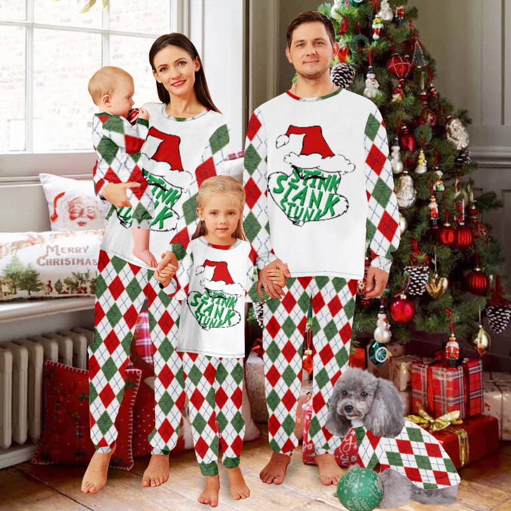 Naughty Christmas Pajamas For Baby,Christmas Pajamas BoysRed And Green