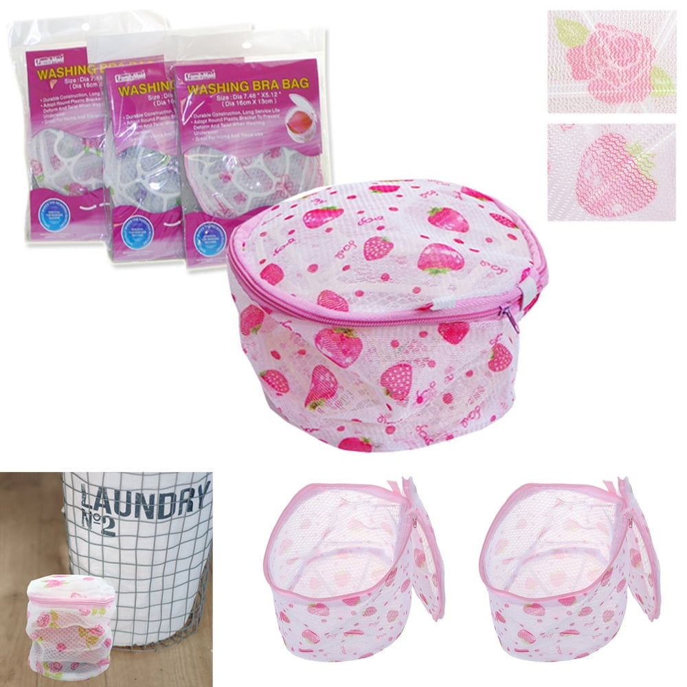 2 Pack Washing Bra Bag Underwear Lingerie Saver Mesh Wash Basket Aid Net New