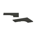 thumbnail image 3 of Furinno Rossi Wall Mounted Corner L-Shape Floating Display Shelves, Espresso, Set of 2, 3 of 6