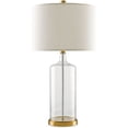 thumbnail image 3 of Clear Seeded Glass Brass Hazel Table Lamp, 3 of 4