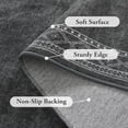thumbnail image 4 of RUG ROBOT Modern Bordered Kitchen Runner Rugs Non Skid Washable, 2x6 Rug Runners for Hallways Non Slip Ultra-Thin Carpet for Entryway Laundry Room Bedroom (2x6ft,Brown), 4 of 6