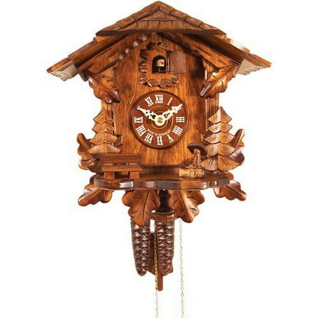 Cuckoo Clock 1 Day Chalet - Mountain Cottage and Evergreen Trees Cuckoo Clock