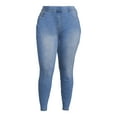 thumbnail image 3 of Terra & Sky Women's Plus Size Pull On Jegging Jeans, 28” Inseam, 3 of 5