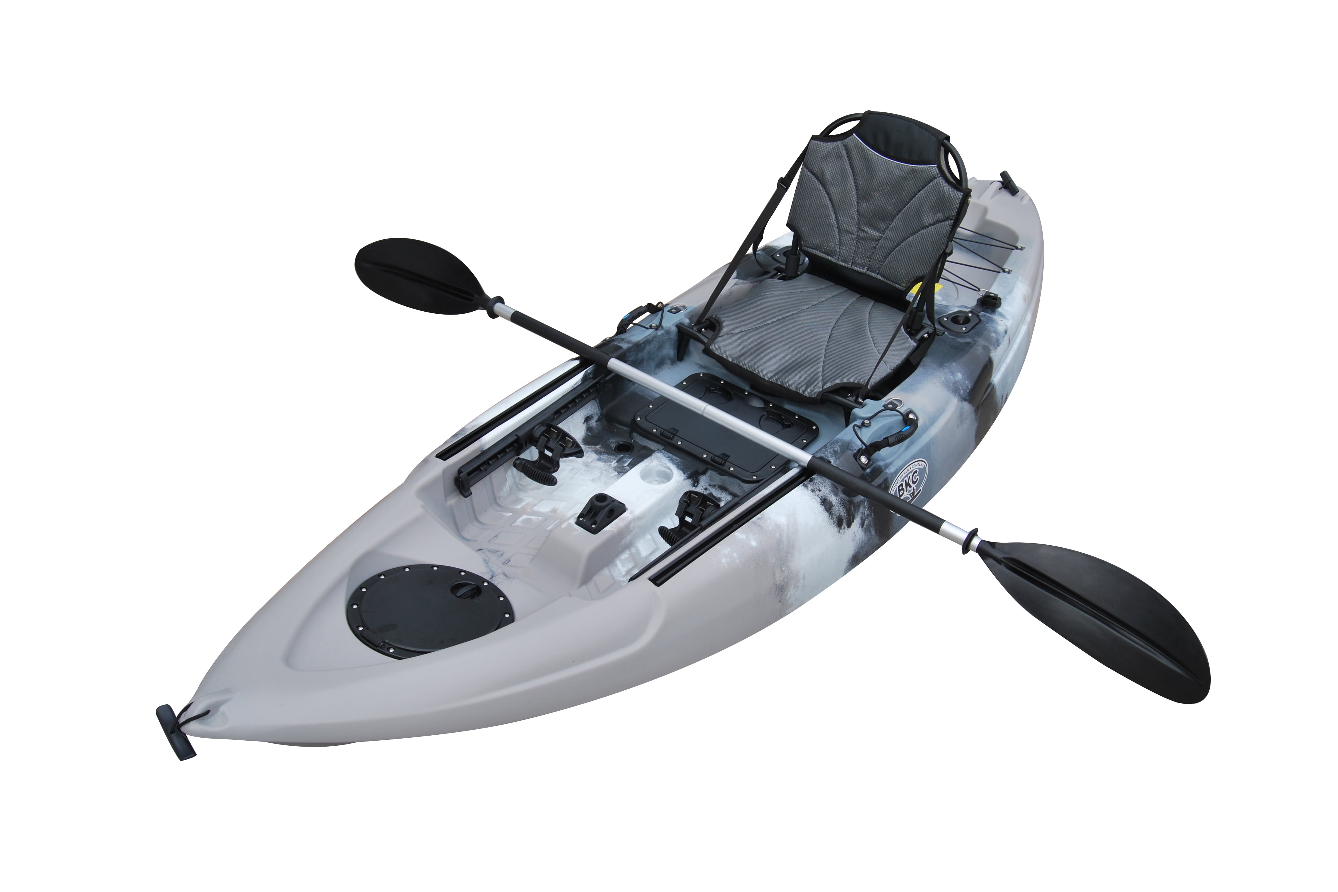 BKC UHFK285 9.5 Foot Sit on Top Single Fishing Kayak with Upright Seat