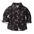 thumbnail image 3 of Mgmyaa Boys and Girls Button Down Shirt Long Sleeve Collared Casual Shirts Spring Summer Kids Blouses Comfortable Daily Wear Size 3-16Years, 3 of 5