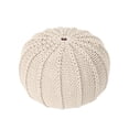 thumbnail image 3 of Knitted Cotton Pouf, 20in Width / Versatile Home Decor Piece, 3 of 3