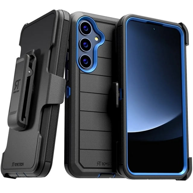 Funda Defender Series para Samsung Galaxy S25 (2025), Color Negro y Azul