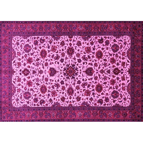 Ahgly Company Indoor Rectangle Persian Pink Traditional Area Rugs, 5' x 8'