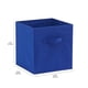 thumbnail image 5 of Cubos de almacenamiento plegables de tela con asas, 10.5 x 10.5 x 11 pulgadas, azul marino, paquete de 6, 5 of 6