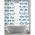 thumbnail image 6 of Ocean Fishes Sheer Curtains 84 Inches Long 2 Panels Set, Window Sheer Curtains for Living Room/Bedroom, Summer Watercolor Coastal Marine Animals Light Filtering Rod Pocket Curtain 52''x84''x2, 6 of 8