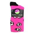 thumbnail image 2 of Love Soccer Hearts Socks Over the Calf (Neon Pink, Medium), 2 of 2