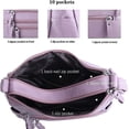 thumbnail image 3 of KY 10 Pockets Crossbody Purses for Women Medium Pocketbooks Lightweight Ladies Satchel Bag Multi Pocket Shoulder Handbag, 3 of 5