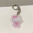 thumbnail image 1 of Lovely Cartoon Cat Acrylic Keychain Anime Figures Keychain Backpack Pendant Keyring Double-sided Kids Toys Accessories Gift, 1 of 5