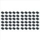 thumbnail image 1 of 60Pcs Reforzado Negro Plastico Puerta Bisagras de 40mm x 30mm, 1 of 5