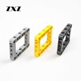 thumbnail image 4 of 50 Pieces Square Huller Hole 5 x 7 64179 Technical Parts Beam 5 x 7 Open Center Thick MOC Toys for Children Dark Grey, 4 of 6
