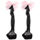 thumbnail image 1 of 1 par de calcetines de red de pescado para niños calcetines altos de tobillo con decoración de bownot para niñas para niñas para niños pequeños, 1 of 5