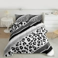 thumbnail image 2 of Homewish Cheetah Print 2pcs Bedding Comforter Set for Boys Girls,Animal Print Twin Comforter Sets,Bling Glitter Stripes Breathable Bedding Set,Super Cozy Room Decor, 2 of 8