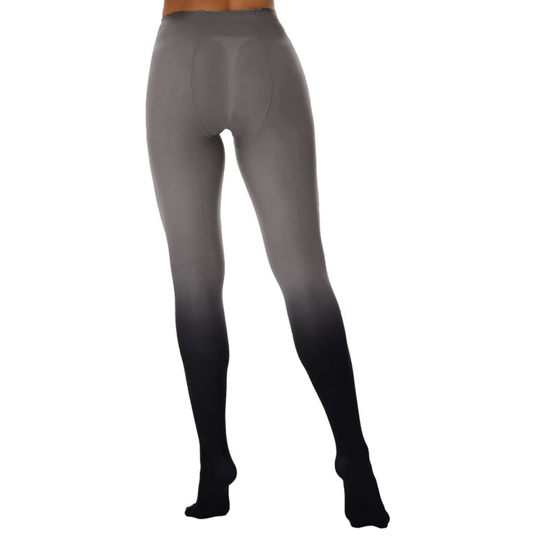 Womens Tights Mesh See Through Long Pants Gradient Color Tight