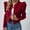 Red, variant on Womens Fashion Cropped Bomber Jackets Puff Long Sleeve Zip up Shackets Jackets Fall Trendy Smock Neck Short Open Front Cardigan Coat XXXL