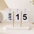 thumbnail image 1 of AMERTEER Wood Desktop Calendar Ornaments Table Art Home Room Decoration for Entryway Table Living Room Table Decor, 1 of 3