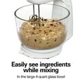 thumbnail image 4 of Hamilton Beach Power Deluxe Stand and Hand Mixer Combo for Kitchen, 4 Quart, 6 Speeds with Quick Burst, White, 4 of 8