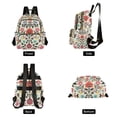 thumbnail image 4 of FORMRS Mini Backpack Purse for Women Travel Daypack Casual Shoulder Bag, Beige Red Floral, 4 of 7